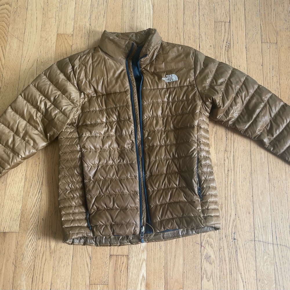 The North Face Tan and Black Jacket